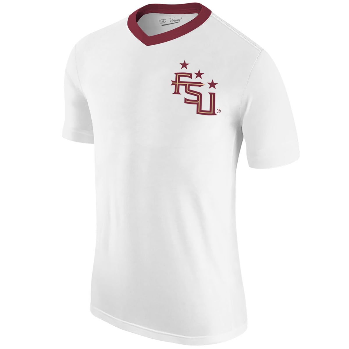 Retro Brand Unisex Stacked FSU Sublimated Soccer Jersey - White