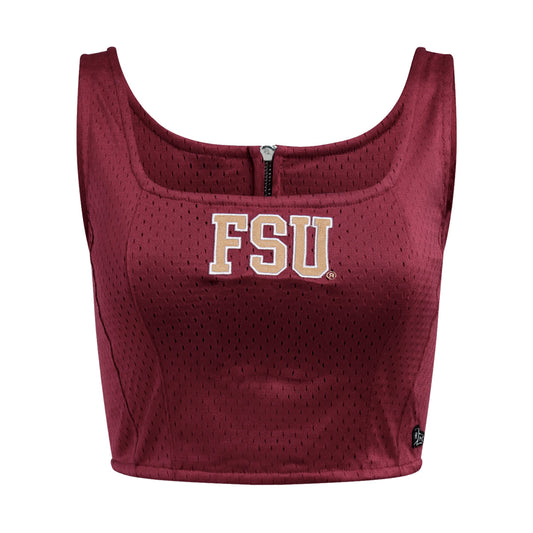 Hype & Vice Women's FSU Jersey Corset - Garnet